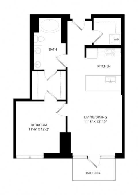 a floor plan of a house with an open floor plan